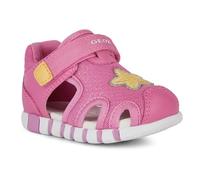 Geox Baby Girls B Iupidoo Gir Sandal, Dk Pink Yellow, 6 UK Child