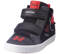 Geox Baby Girls B Kilwi D Sneakers, Black Red, 9 UK Child
