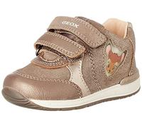 Geox Baby Girls B Rishon Girl B First Steps, Smoke Grey Platinum, 3 UK Child