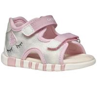 Geox Baby Girls B Sandal IUPIDOO Gir, Silver/Pink, 3.5 UK Child