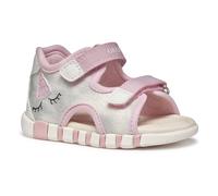 Geox Baby Girls B Sandal IUPIDOO Gir, Silver/Pink, 7 UK Child