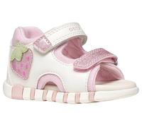 Geox Baby Girls B Sandal Iupidoo Gir, White Pink, 2.5 UK Child
