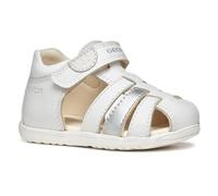 Geox Baby Girls B Sandal MACCHIA Gir, White/Silver, 6 UK Child
