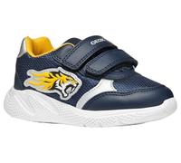 Geox Baby SPRINTYE BOY B Sneaker, Navy/Dk Yellow, 7 UK Child
