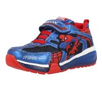 Geox Bayonyc Boys' Trainers Navy Red Spider-Man Marvel Lights Breathable