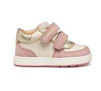 Geox Baby B BIGLIA Girl First Walker Shoe, LT Ivory/Old Rose, 7 UK Child
