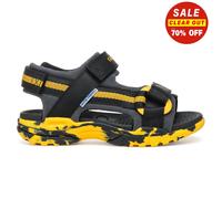 Geox J Borealis BOY E Sandal, Black/Yellow, 0 UK