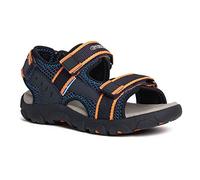 Geox Boy Jr Sandal Strada A SandalsNavy Fluo Orange, 12.5 UK Child
