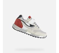 Geox - Boy's Alben Trainers - White / Red / Blue