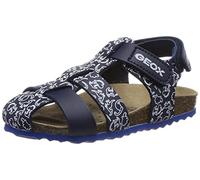Geox Boys' B Chalki Boy Sandals, Navy-white, 9 UK