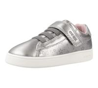 Geox Boy's B ECLYPER Girl A Sneaker, Metallic Silver, 6 UK Child