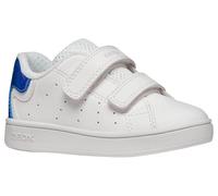 Geox Boy's B Eclyper Girl A Sneaker, White Bluette, 7.5 UK Child