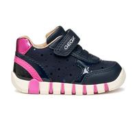 Geox Boy's B IUPIDOO Girl First Walker Shoe, Navy/Fuchsia, 7.5 UK Child