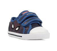 Geox Boys' B Kilwi Boy Trainers, Navy red, 3.5 UK