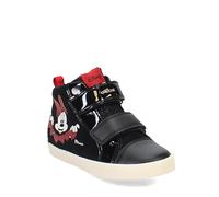 Geox Boy's B Kilwi Girl D Sneaker, Black Red, 4.5 UK Child