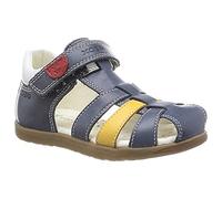 Geox Boys' B Macchia Boy Sandal, Navy Dk Yellow, 20 EU Schmal