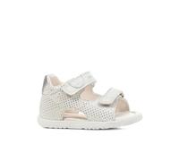 Geox Boys' B Sandal Macchia BoySandal, Off White Lt Silver, 3 UK