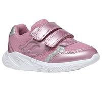 Geox Sprintye 2v Pink Glitter Kids girls trainers B454TC-C8004 in a Plain Man-made in Size 25