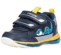 Geox B Todo Boy Sneaker, Navy Yellow, 4.5 UK Child