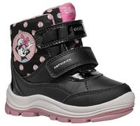 Geox Boy's FLANFIL Girl B ABX Snow Boot, Black/Old Rose, 6 UK Child