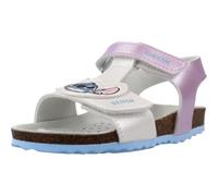 GEOX Sandal Chalki Toddler Girl Silver/sky, Size: 25