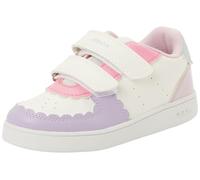 Geox Boys' Girls' B Eclypper Girl A Trainers, Optic White/LT Lilac, 25 EU