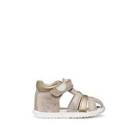 Geox Boys Girls B MACCHIA Gir Sandal, Beige/Platinum, 25 EU
