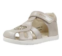 Geox Boys Girls B MACCHIA Gir Sandal, Beige/Platinum, 25 EU