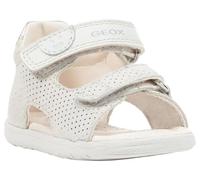 Geox Boy's Girl's B Sandal Macchia Gir, White Lt Silver, 8.5 UK Child