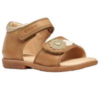 Geox Boys Girls B VERRED A Sandal, Cognac/Platinum, 26 EU