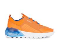 Geox Boy's J Activart Illuminus Sneaker, Orange, 12.5 UK