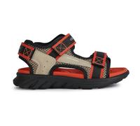 Geox Boys J Airadyum BO Sandal, Dk Beige Red, 2.5 UK