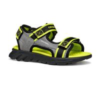 Geox Boys J Airadyum Bo Sandal, Grey Lime, 1 UK