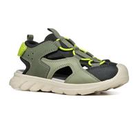 Geox Boys J Airadyum Bo Sandal, Military Lime, 3 UK
