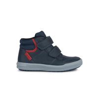 Geox Boys' J Arzach Boy Trainers, Navy red, 9.5 UK