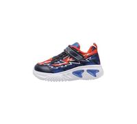 Geox J Assister Boy B Sneaker, Navy Orange, 2.5 UK