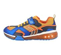 Geox Boys' J Bayonyc Boy Trainers, Lt Blue Yellow, 7.5 UK