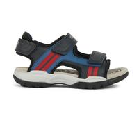 Geox J Borealis Boy A Sandal, Navy red, 7 UK Child