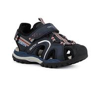 Geox Boys J Borealis Boy Sandals, Navy Red, 8.5 UK Child