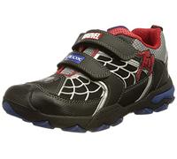 Geox Boy's J Buller Boy a Shoes, Black Red, 11.5 UK