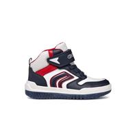 Geox Boy's J Buzzerlight Boy a Sneaker, Navy White, 10 UK Child