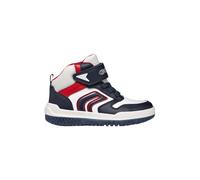 Geox Boy's J Buzzerlight Boy a Sneaker, Navy White, 4 UK
