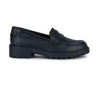 Geox Girl's Junior Casey Slip Girls School Shoes - Black - Size: F (Standard)/3 (older)