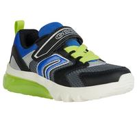 Geox Boy's J Ciberdron C Sneaker, Dk Grey Royal, 12.5 UK