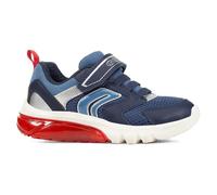 Geox Boy's J Ciberdron C Sneaker, Navy red, 13 UK