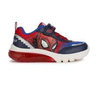 Geox Boy's J Ciberdron F Sneaker, Navy red, 13 UK Child