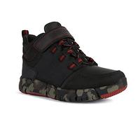 Geox Boy's J Flexyper Boy Abx Ankle Boots, Black Red, 1 UK Child