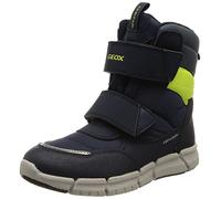 Geox Boy's J Flexyper Boy Abx Ankle Boots, Navy Fluo Yellow, 11 UK