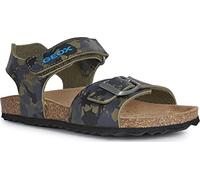 Geox Boys J Ghita Boy B Sandals, Camouflage Green, 9 UK Child