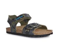 Geox Boys J Ghita Boy Sandals, Camouflage Green, 1.5 UK